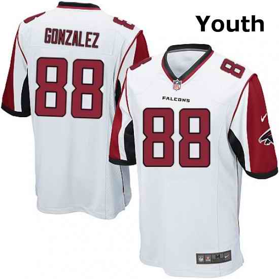 Youth Nike Atlanta Falcons 88 Tony Gonzalez Game White NFL Jersey